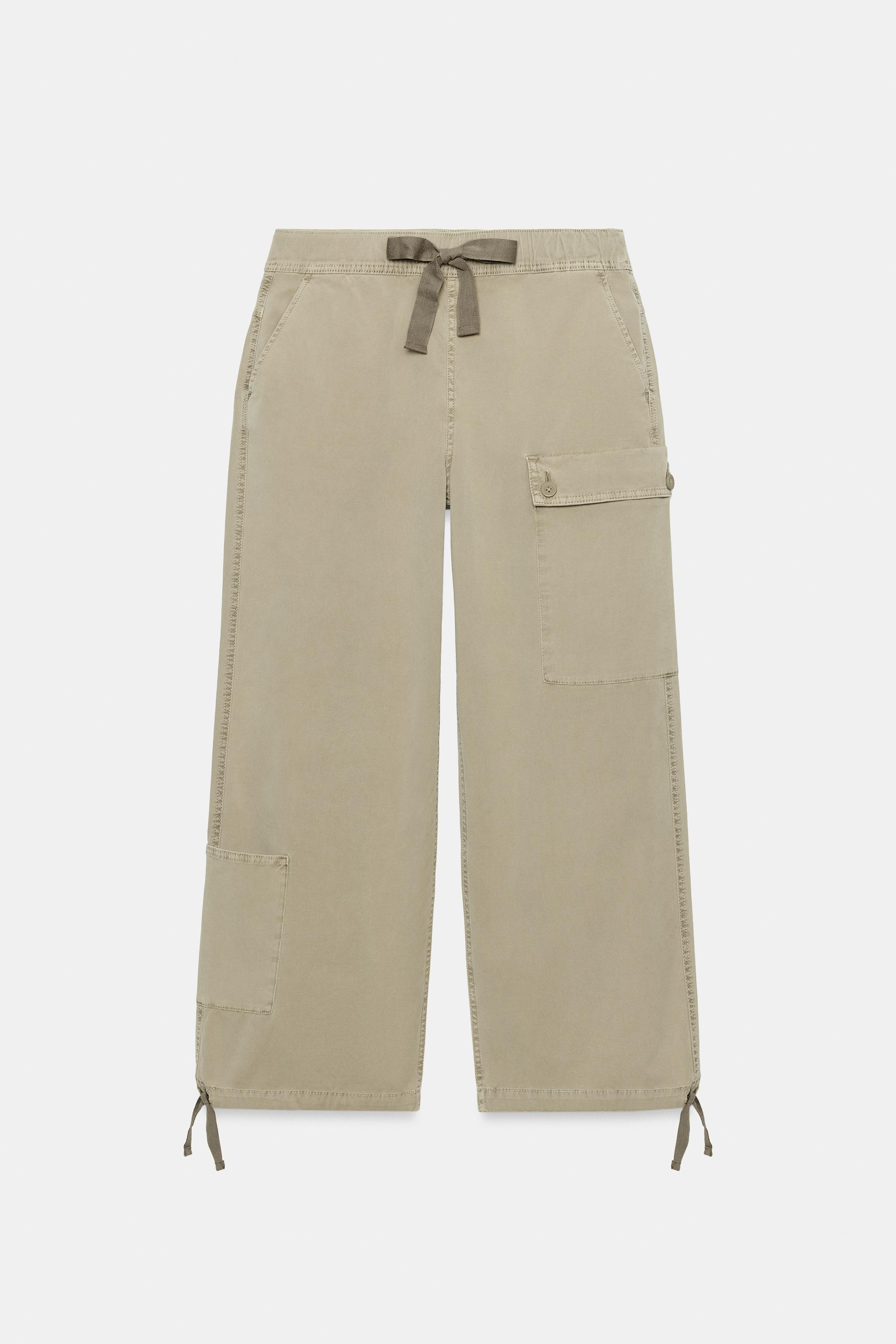 LACE-UP CARGO PANTS | Zara US