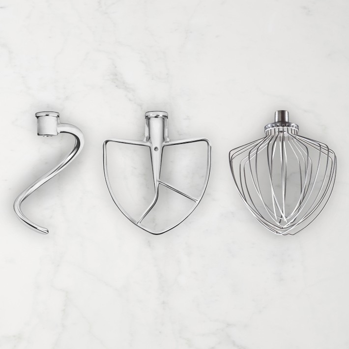 KitchenAid® Stainless-Steel 3 Piece Accessory Set for Bowl-Lift Stand Mixer | Williams-Sonoma