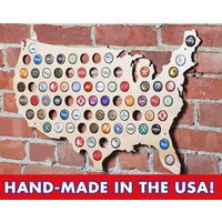 The Original Beer Cap Map Of USA Display Caps Craft Collector Bottle Holder Guys Christmas Gift | Etsy (US)