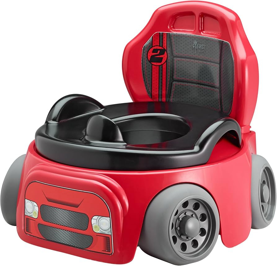 The First Years Training Wheels Racer Potty Training Toilet - Race Car Training Potty - Includes ... | Amazon (US)