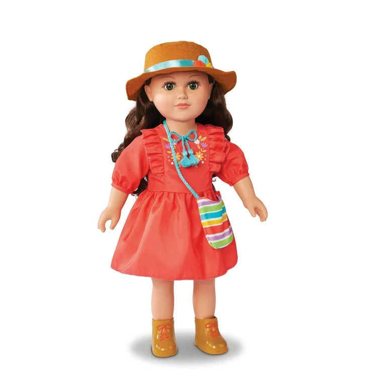 MyLifeAs Raegan Poseable 18 inch Doll, Brunette Hair, Green Eyes | Walmart (US)
