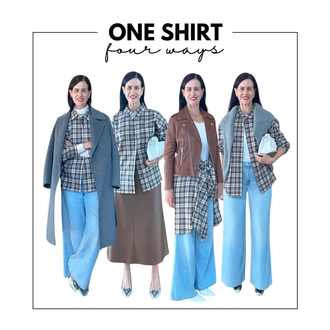 One shirt, four ways.

#LTKaustralia #LTKautumn #LTKover50style