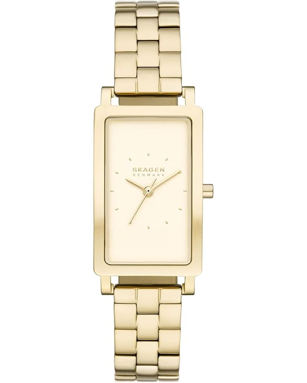 Skagen Hagen Rectangular Case Women's Watch with Stainless Steel Bracelet, Mesh or Leather Band | Amazon (US)