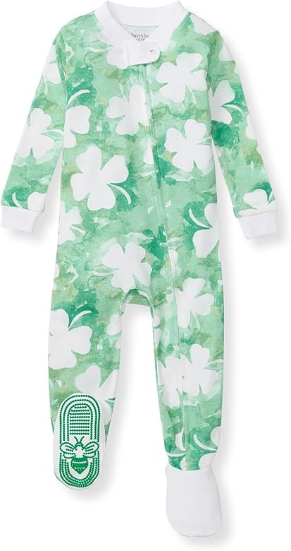 Burt's Bees Baby Boys' Pajamas, Zip-Front Non-Slip Footed Sleeper, Organic Cotton | Amazon (US)