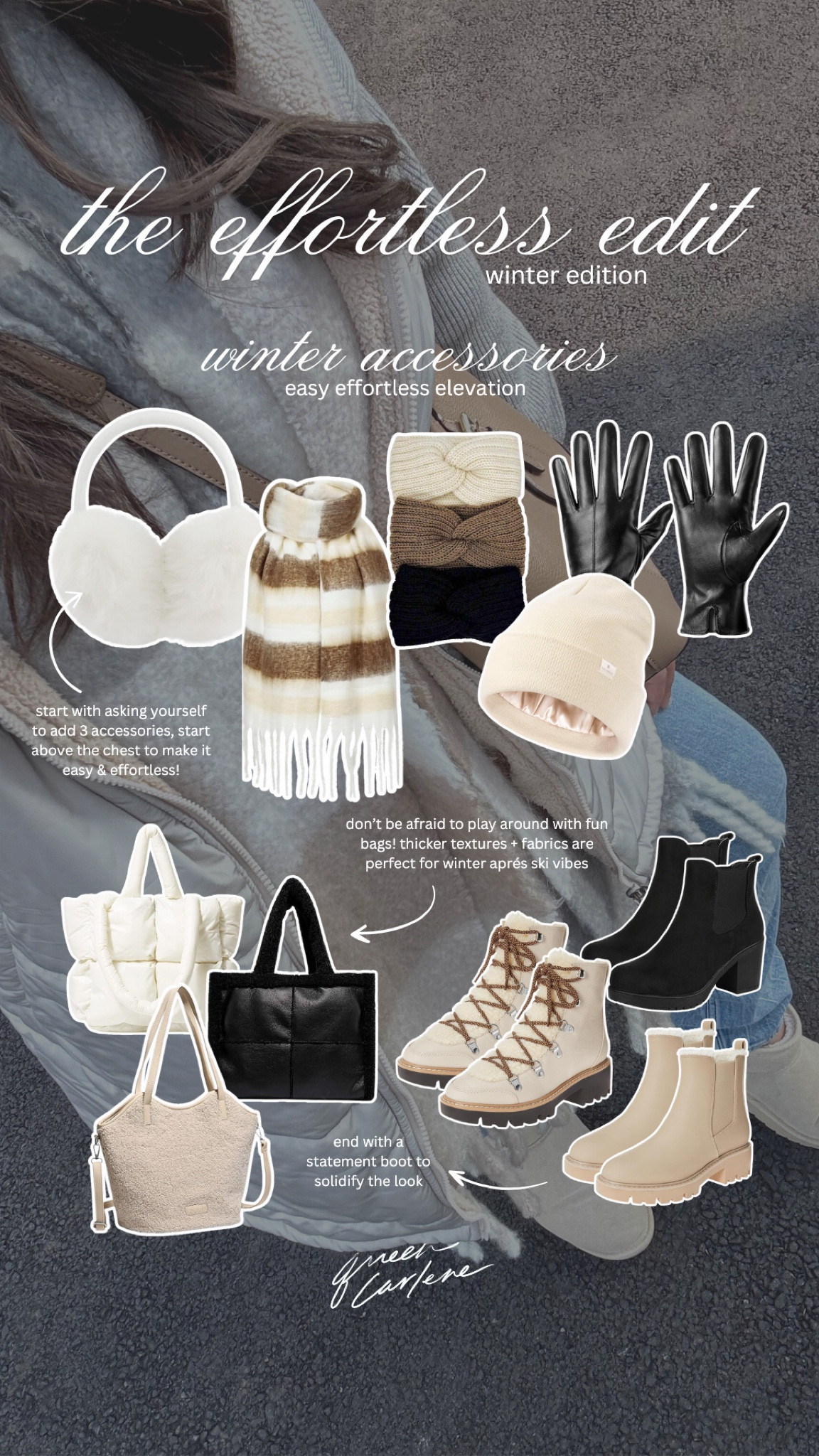 the effortless edit winter edition: winter accessories! sharing some of my favorite easy ways for easy effortless elevation with my favorite amazon accessories! #winterfashion #womensstyle #amazonfashion #founditonamazon

#LTKStyleTip #LTKFindsUnder50 #LTKSeasonal