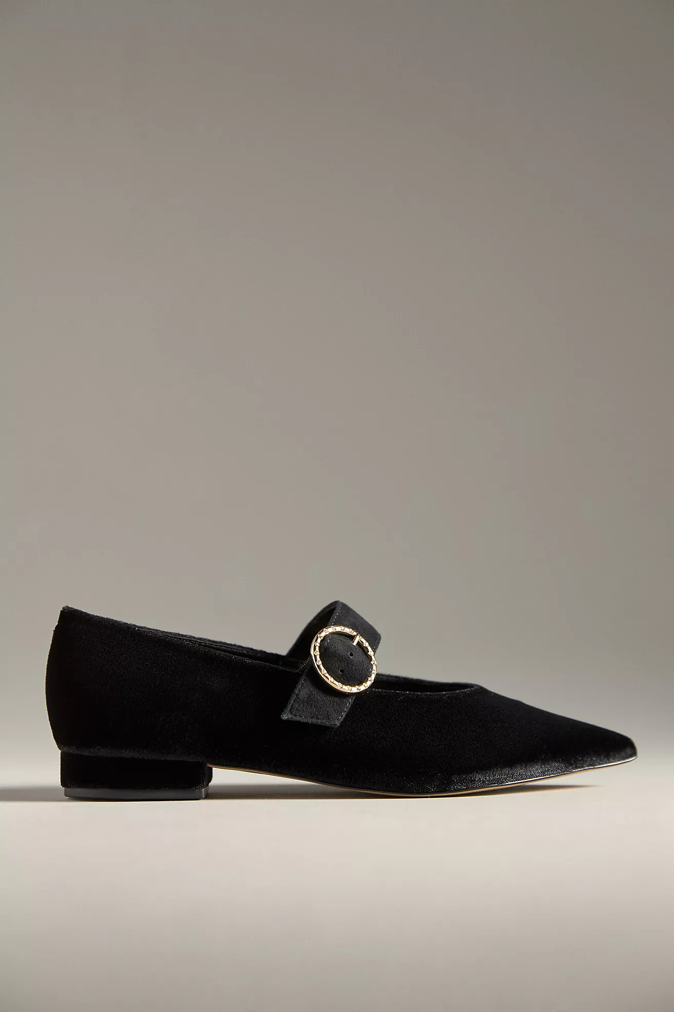 Maeve Velvet Mary Jane Flats | Anthropologie (US)