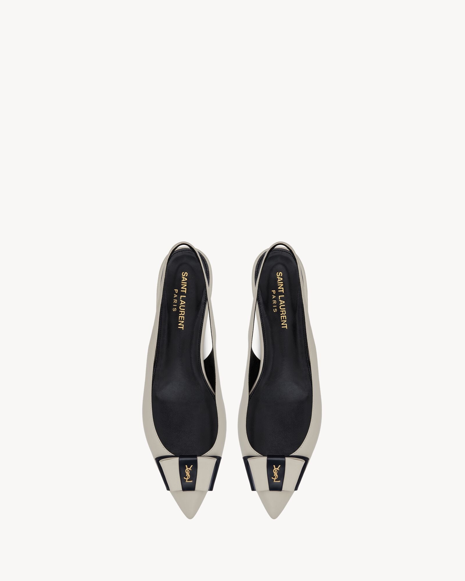 anaïs slingback flats in smooth and patent leather | Saint Laurent Inc. (Global)