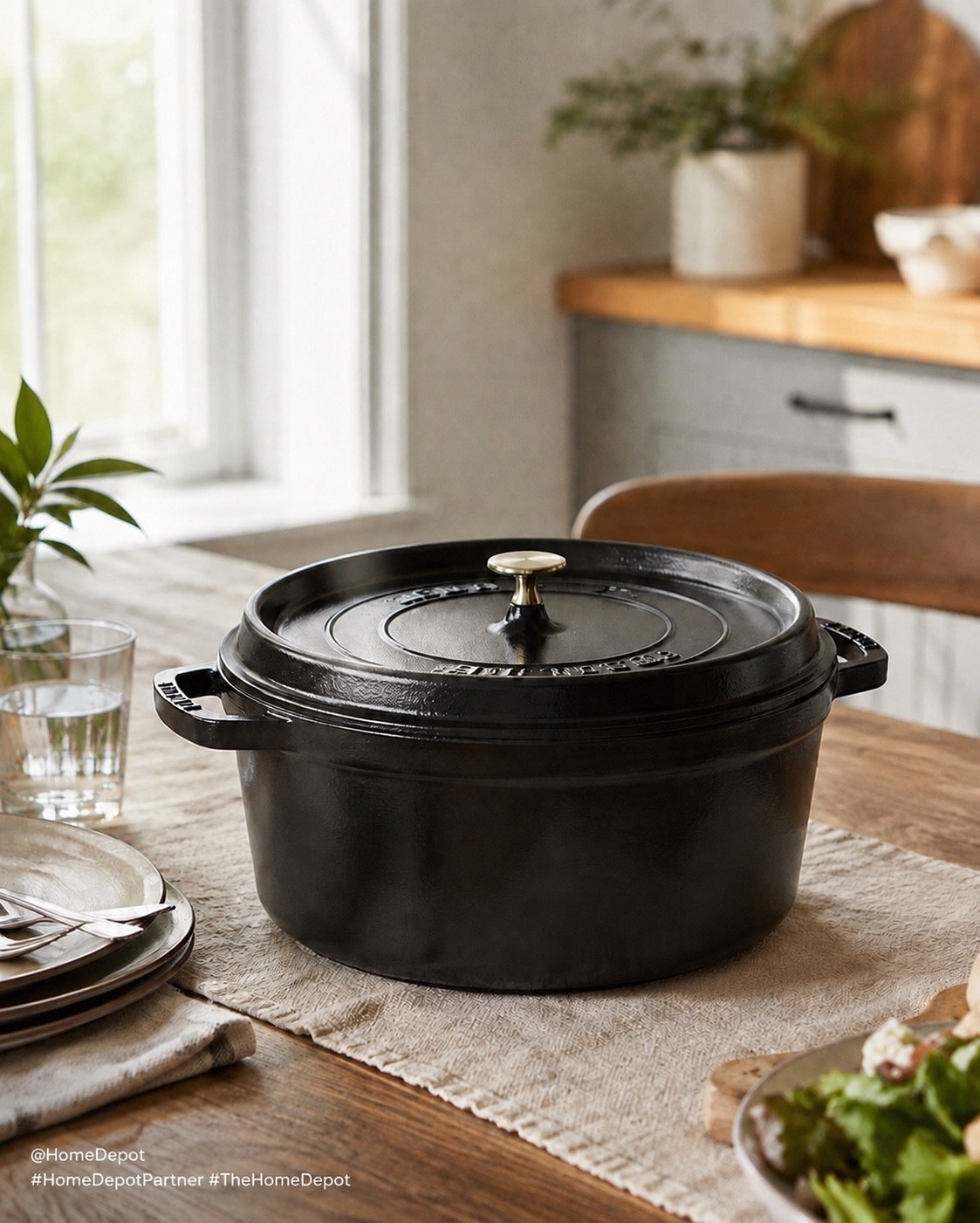 There’s something about a timeless cast iron Dutch oven that makes the whole kitchen feel warmer.
Perfect for slow-cooked dinners, cozy soups, fresh bread and all the comfort-food recipes I’m already
dreaming about for fall. This is one of those pieces you’ll reach for again and again.

Up to 30% Off Select Furniture, Decor & Kitchenware ✨
8/27 – 9/16

PLUS extra 10% off with code: LABORDAY10
9/3 – 9/14 only

@HomeDepot #HomeDepotPartner #TheHomeDepot