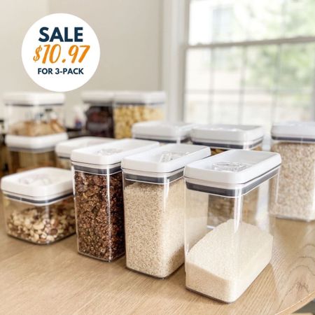 Have you been dreaming of organizing your pantry?? Our team loves these food storage containers and they’re currently on sale where you can score a 3-Pack for JUST $10.97!!! That makes each container well under $4 each! Go grab them before they’re back to regular price!

#LTKhome #LTKunder50 #LTKfamily