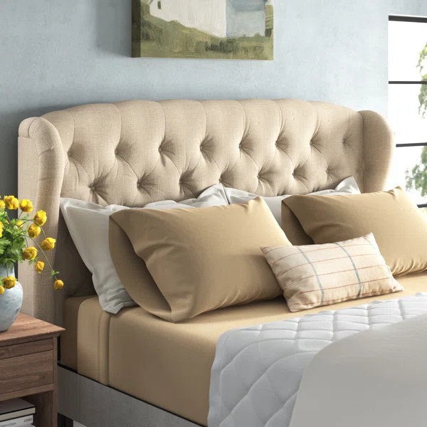 Leatham Upholstered Wingback Headboard | Wayfair North America