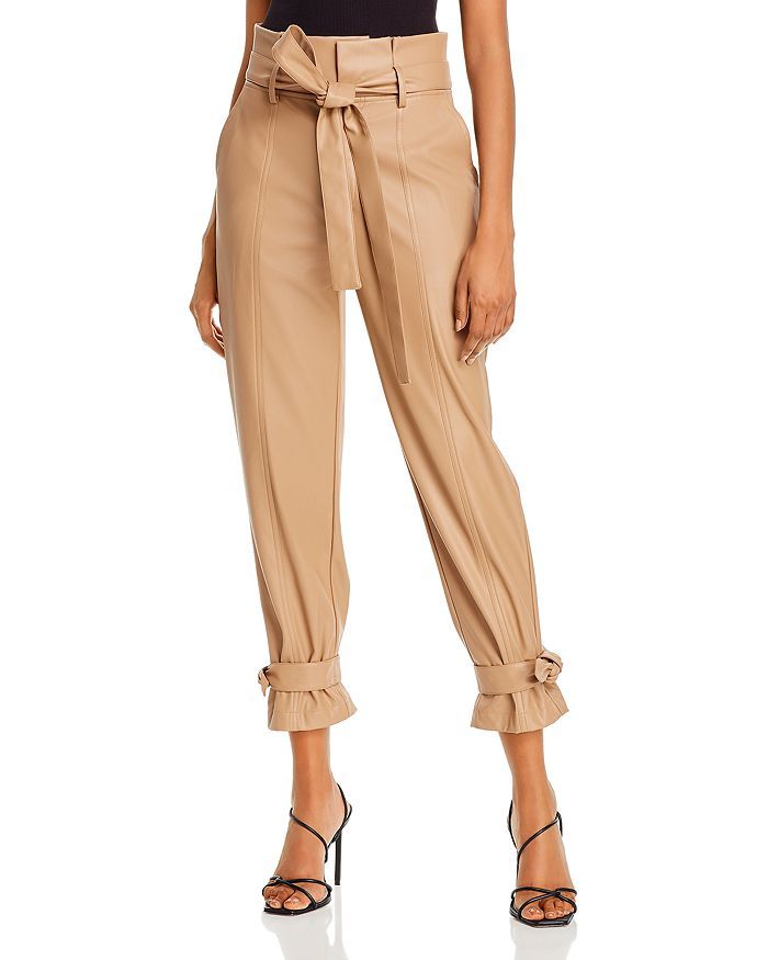 Faux Leather Ankle Tie Pants - 100% Exclusive | Bloomingdale's (US)