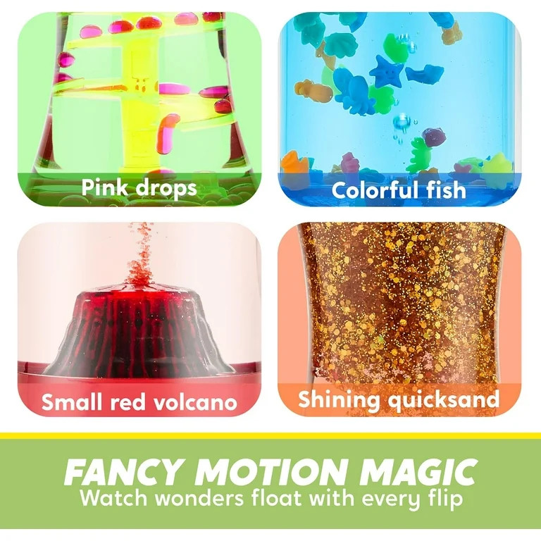 Joyfy 4-Pack Sensory Tubes Fidget Toys for Toddlers, Stress Relief Items, Christmas Birthday Best... | Walmart (US)