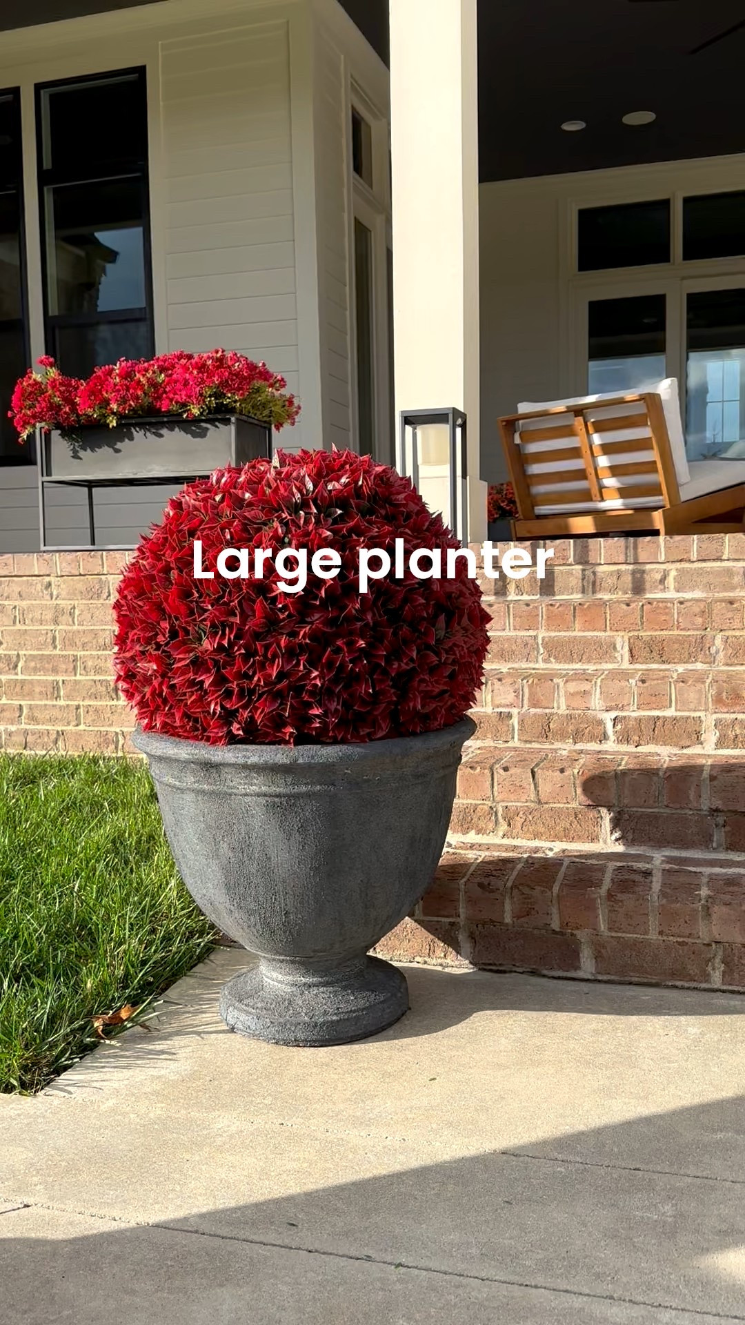 Large planter perfect for patio, porch, or poolside 
@wayfair


#LTKSeasonal #LTKHoliday #LTKHome
