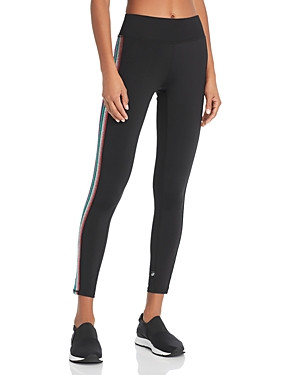 Terez Metallic Rainbow Track Stripe Leggings | Bloomingdale's (US)