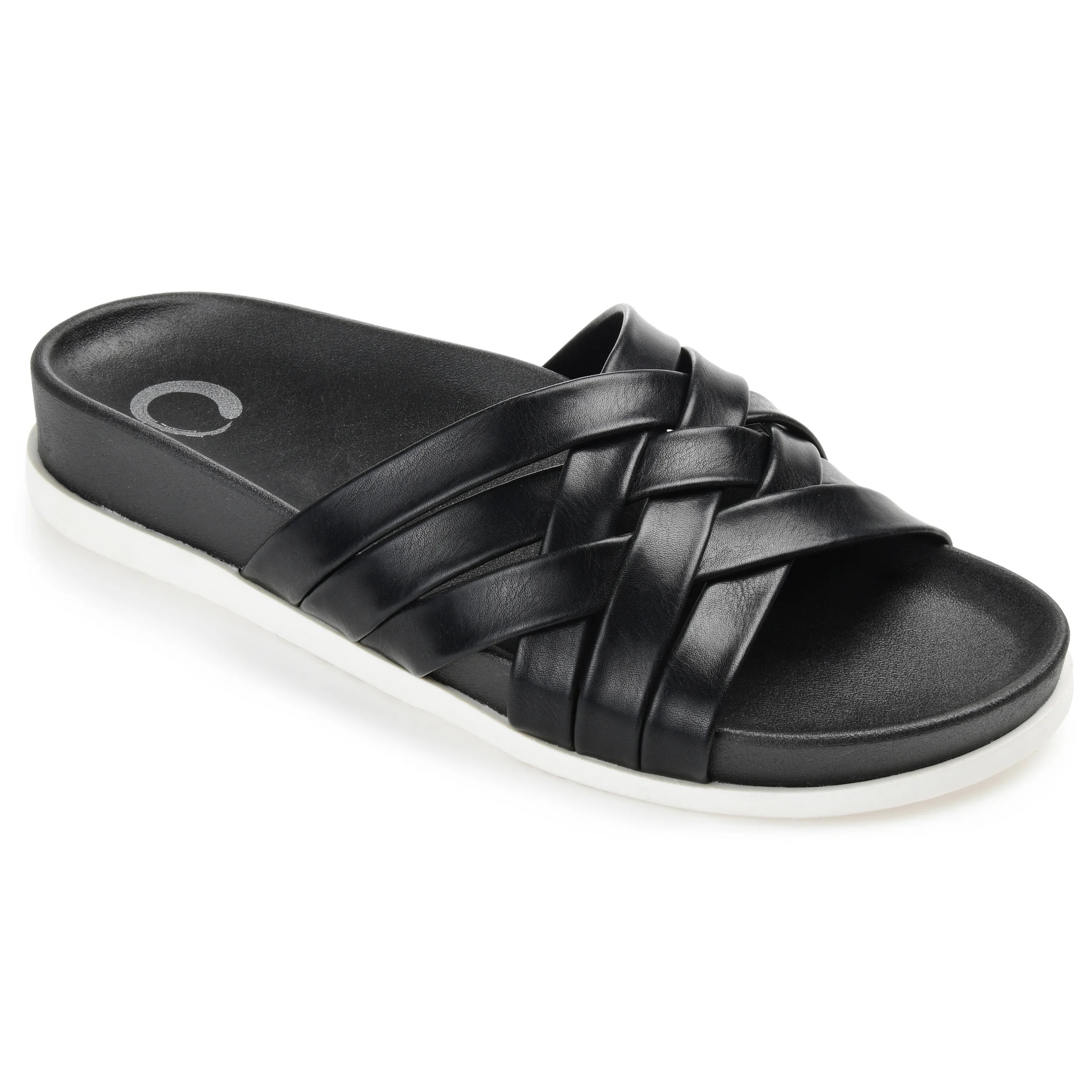 Brinley Co. Womens Slip On Pool Slide - Walmart.com | Walmart (US)