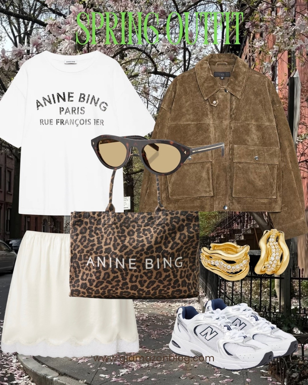 Anine bing bag, graphic tshirt, spring outfit, white lace trim mini skirt, new balance trainers, suede jacket, Zara jacket 

#LTKootd #LTKspring #LTKUK