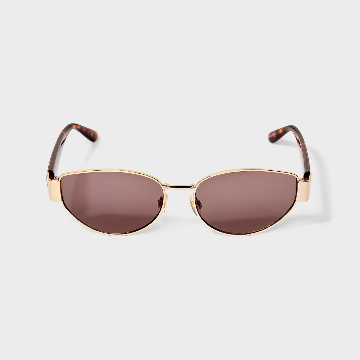 Women's Shiny Metal Cateye Sunglasses - Universal Thread™ Tortoise | Target
