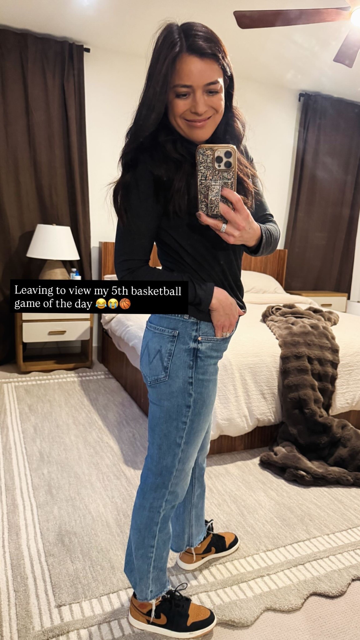 Leaving to view my 5th basketball game of the day 😂😭🏀