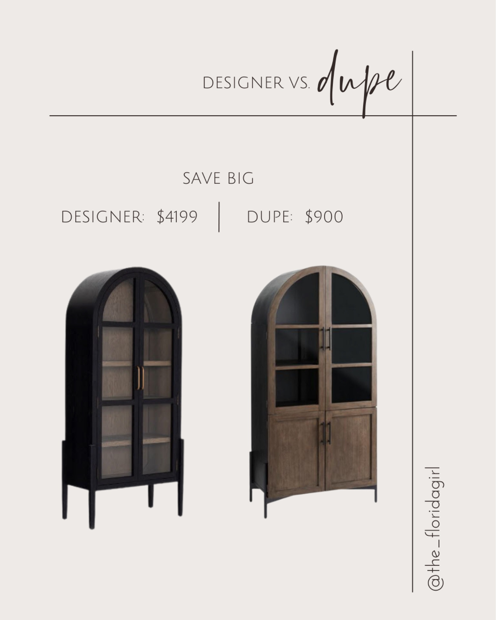 Designer vs Dupe Huge saving for the same look #worldmarket #potterybarn #furniture #armoire #cabinet #woodfurniture #savings #splurge #homefinds #homedecor #dupe #dealalert #cane #rattan #rattanfurniture #livingroom #diningroom

#LTKsalealert #LTKFind #LTKhome