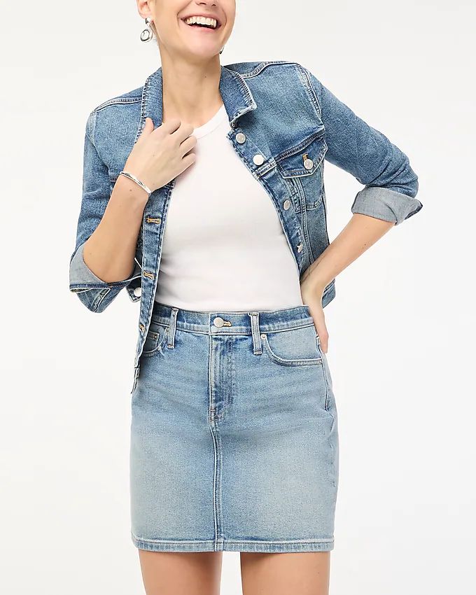 Denim mini skirt | J.Crew Factory