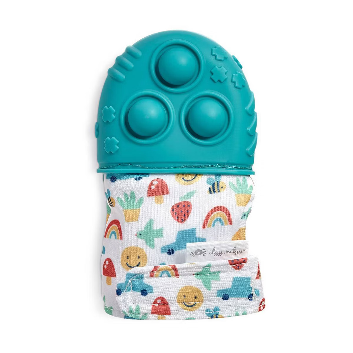 Itzy Ritzy Teal Popper Crib Toy - Mitt | Target