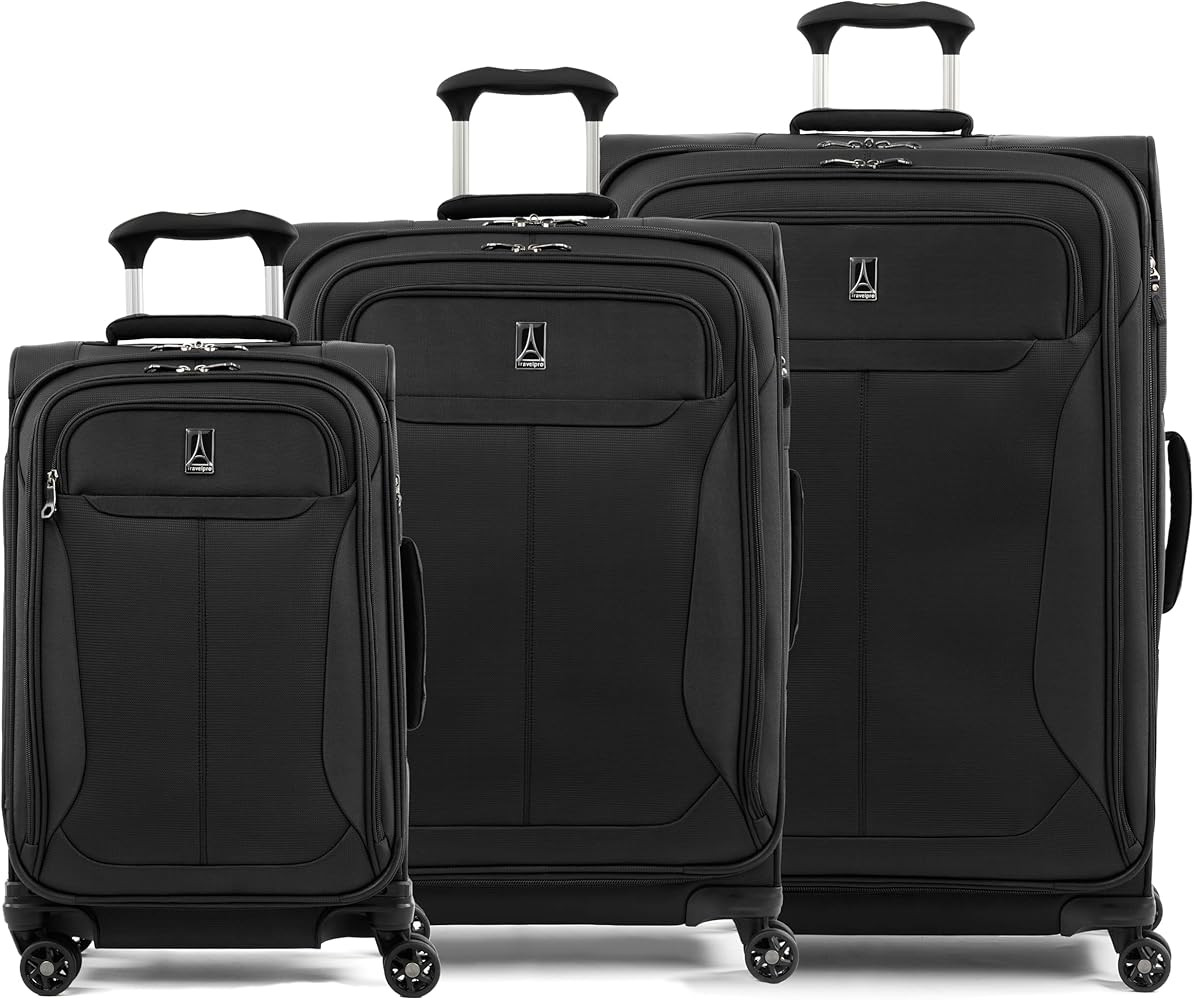 Travelpro Tourlite Softside 3-Piece Set, Expandable Luggage with 4 Spinner Wheels, Lightweight Su... | Amazon (US)