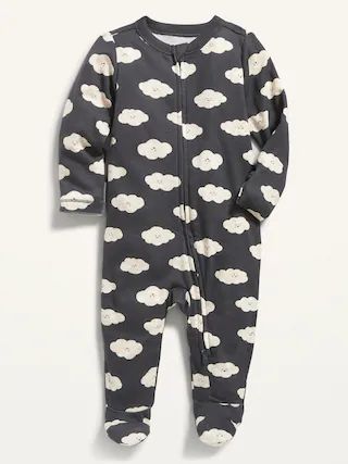 Unisex Cloud-Print Sleep & Play Footed One-Piece for Baby | Old Navy (US)