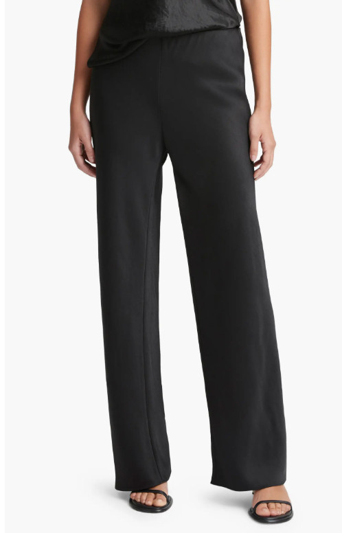 Fluid High Waist Straight Leg Pants by 
Vince

Bring a sleek finish to your look in these silky high-waist pants cut in a straight-leg silhouette.

31" inseam; 22" leg opening; 10 3/4" front rise; 16 1/2" back rise
Elastic waist
55% polyester, 45% recycled polyester
Dry clean or machine wash, tumble dry 

 #LTKValentine #LTKgrwm #LTKootd