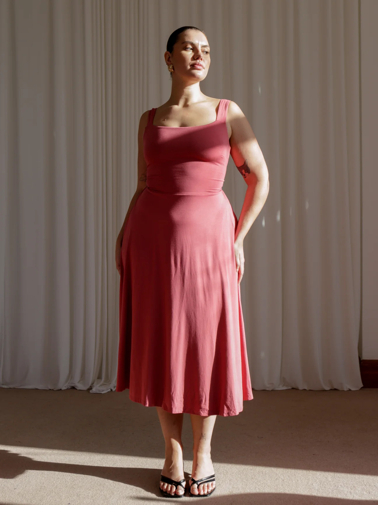 Audrey Midi Dress in Organic Bamboo | AYM Affiliate