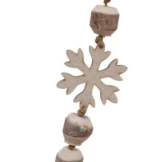 6ft. Wood Snowflake Garland by Ashland® | Michaels | Michaels Stores