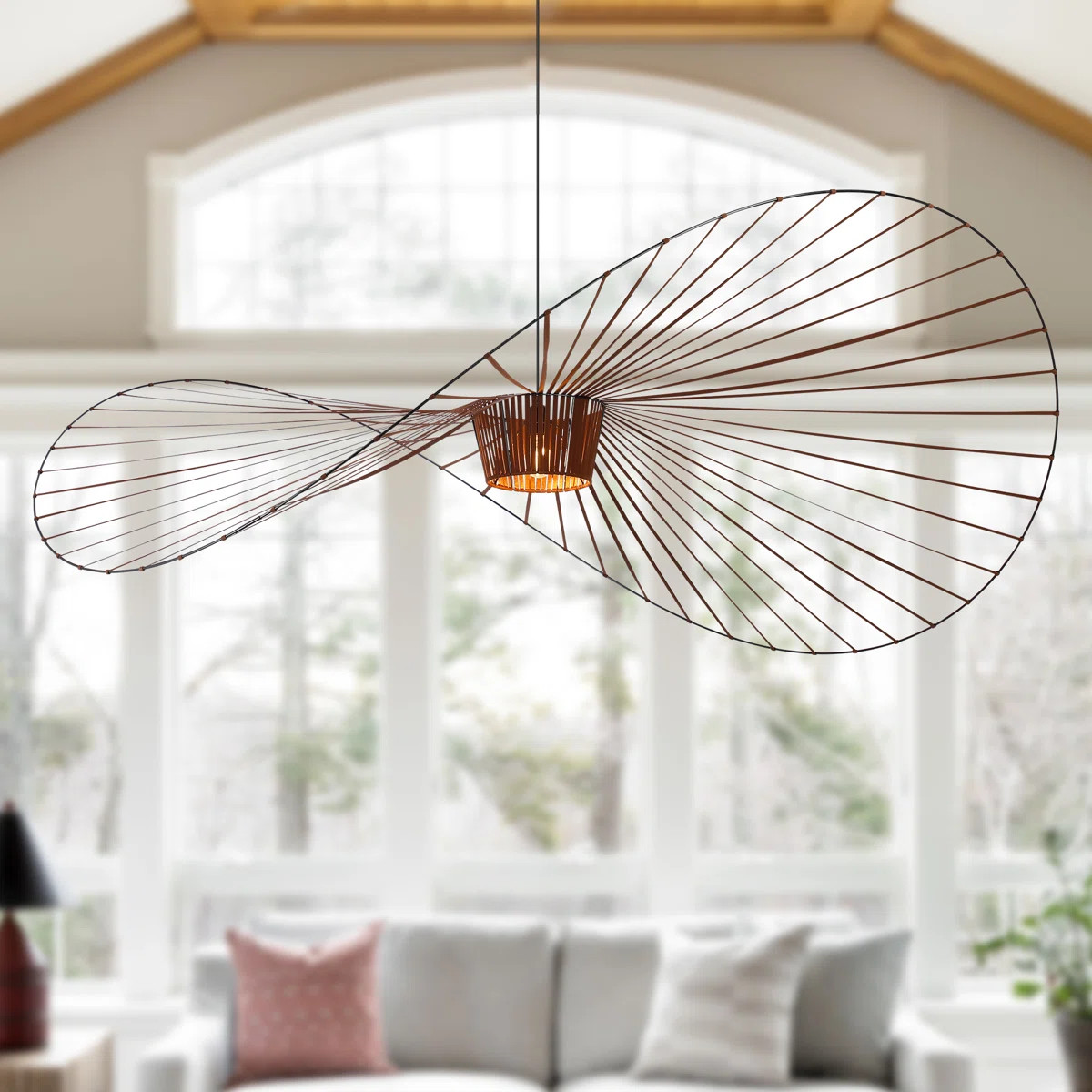 Kelila Kelila 78.8" Wide Geometric Strap Vertigo Chandelier | Wayfair North America