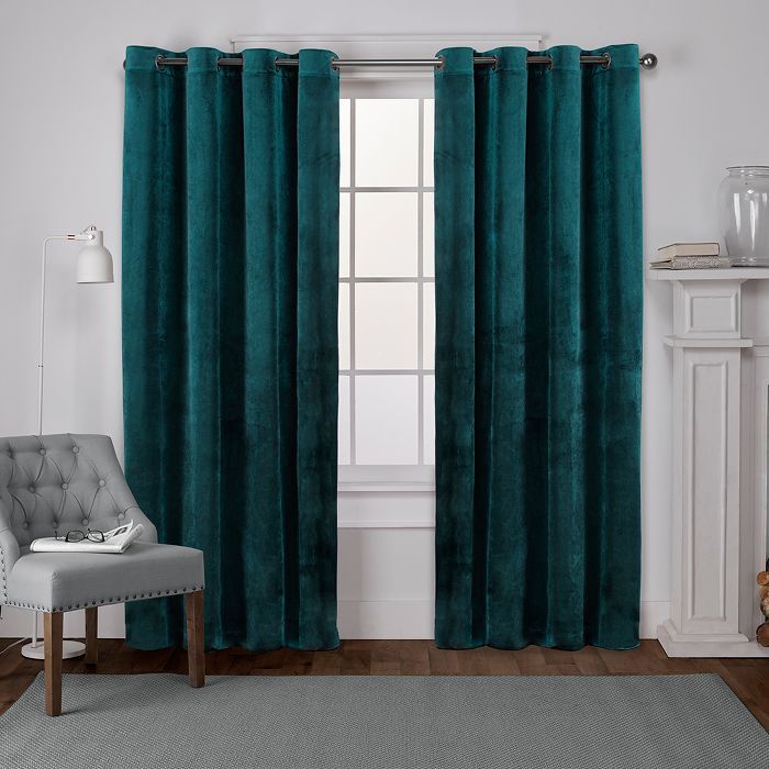 Exclusive Home Velvet Heavyweight Grommet Top Window Curtain Panel Pair | Target