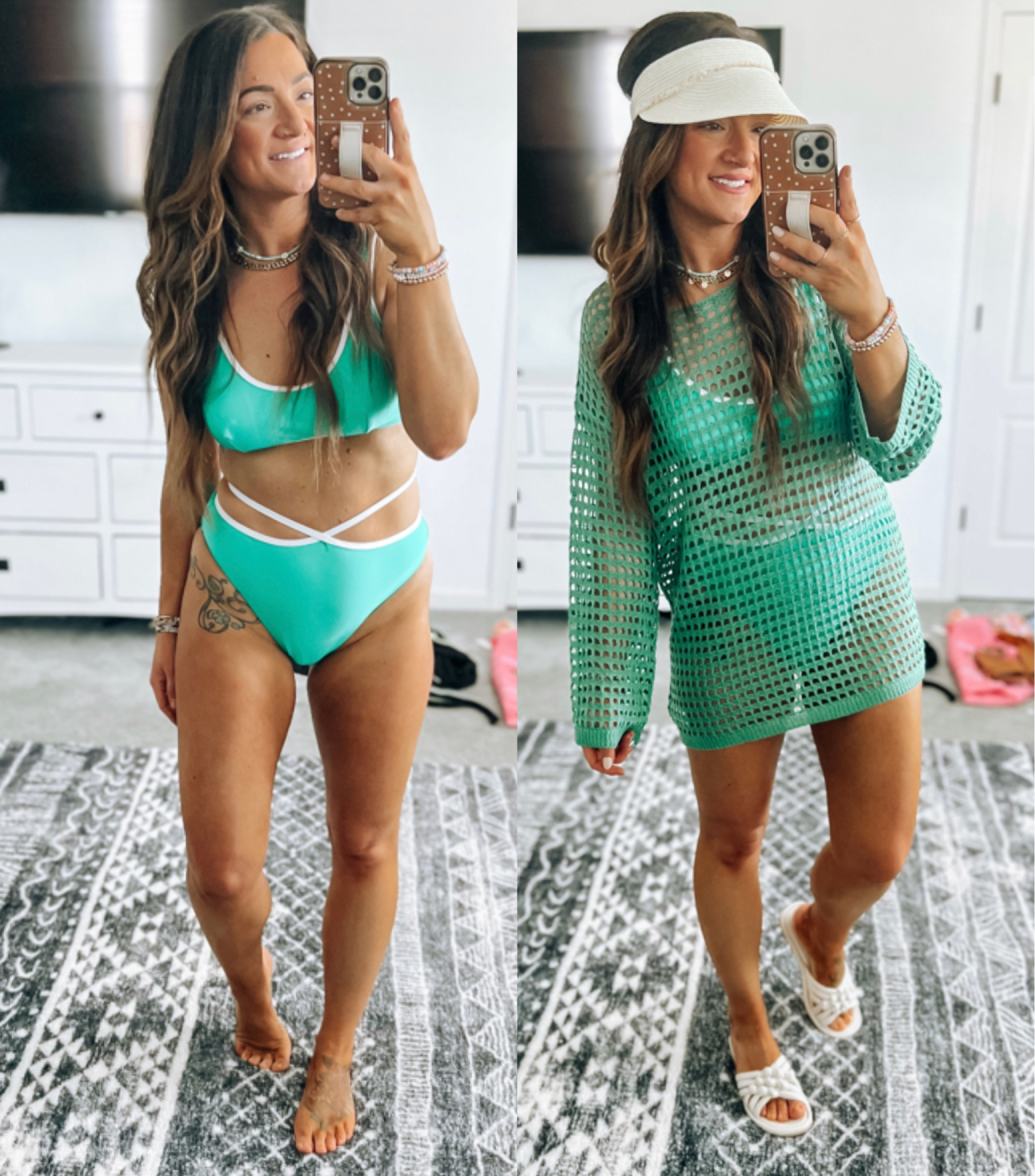 Cupshe swimwear! Medium in the suit and small in the coverup! Available in other colors! 

#LTKswim #LTKunder50 #LTKstyletip