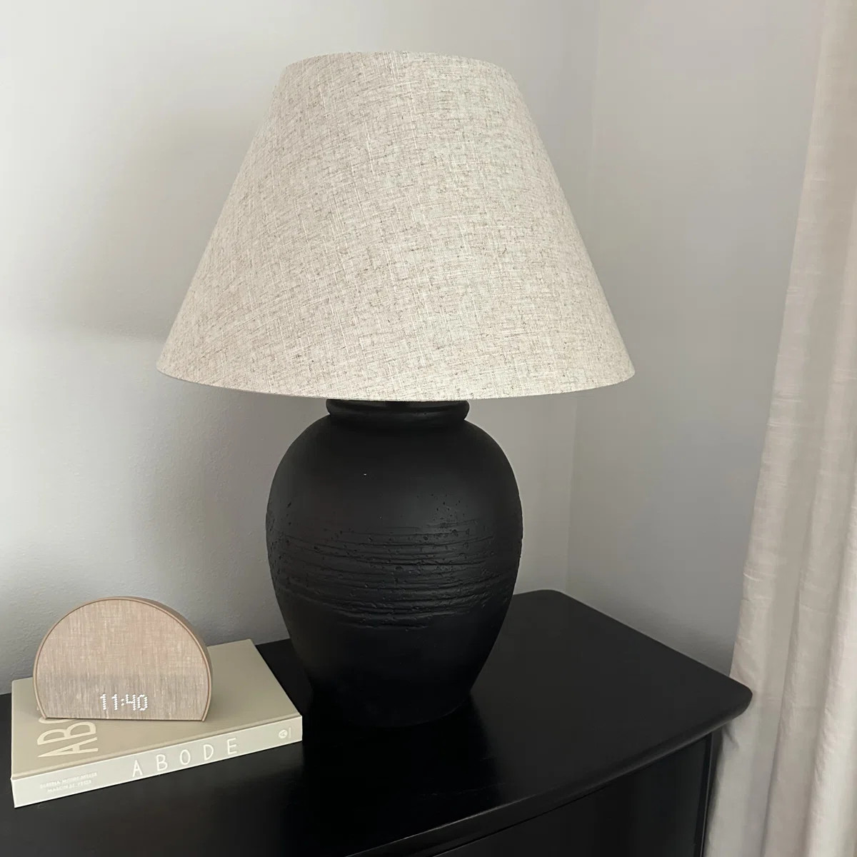 Latitude Run® 27" Artisan Jug Table Lamp Tapered Shade | Wayfair North America