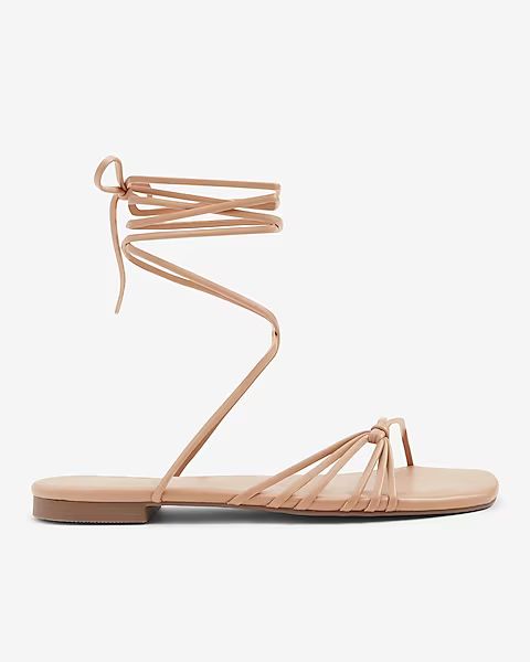 Strappy Tie-Up Sandals | Express