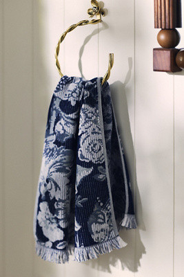 Eugenie Cotton Woven Floral Towel Collection | Anthropologie (US)