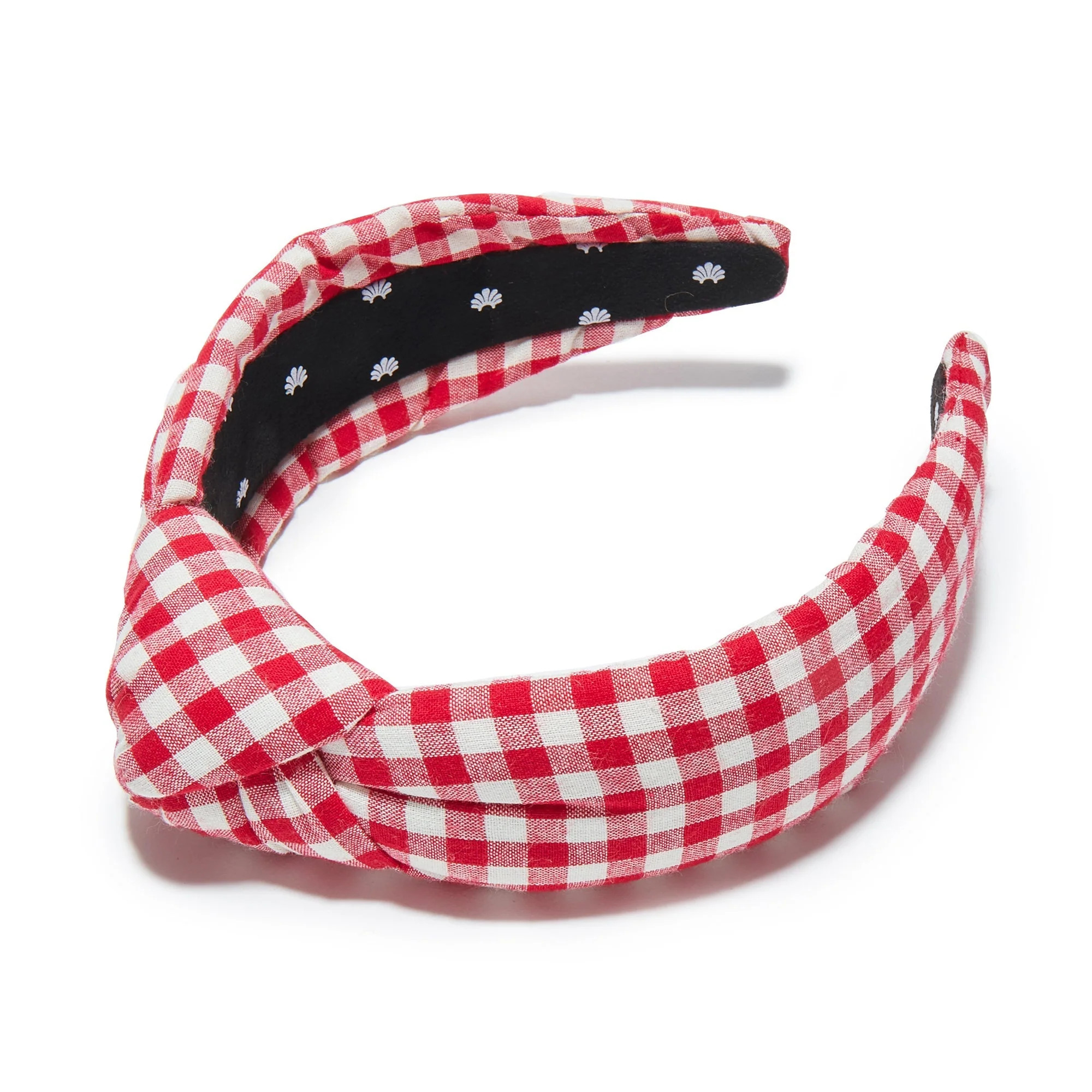 LADYBUG RED GINGHAM KNOTTED HEADBAND | LELE SADOUGHI