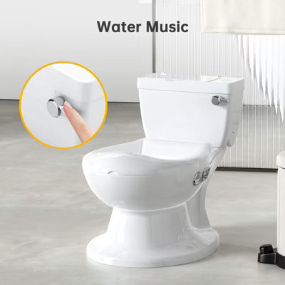 Potty Training Toilet for Baby, Realistic Potty Training Toilet with Soft Seat,Realistic Flushing Sound,Removable Pot,Storage Tank,Toilet Paper Holder | Target