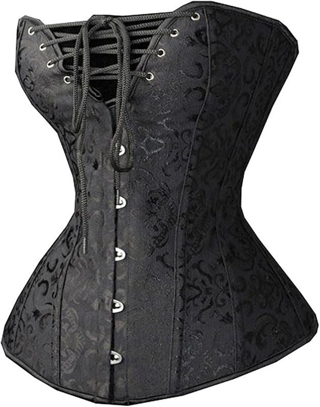 SHAPERX Womens Steampunk Gothic Steel Boned Underbust Waist Training Corsets | Amazon (US)