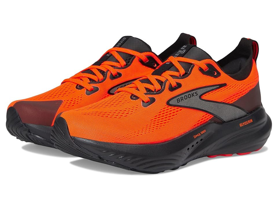 Brooks Glycerin 22 Women's Running Shoes Orange/Black : 12 B - Medium | Zappos
