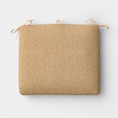 18"x20" Faux Natural Knit Seat Cushion Tan - Threshold™ | Target