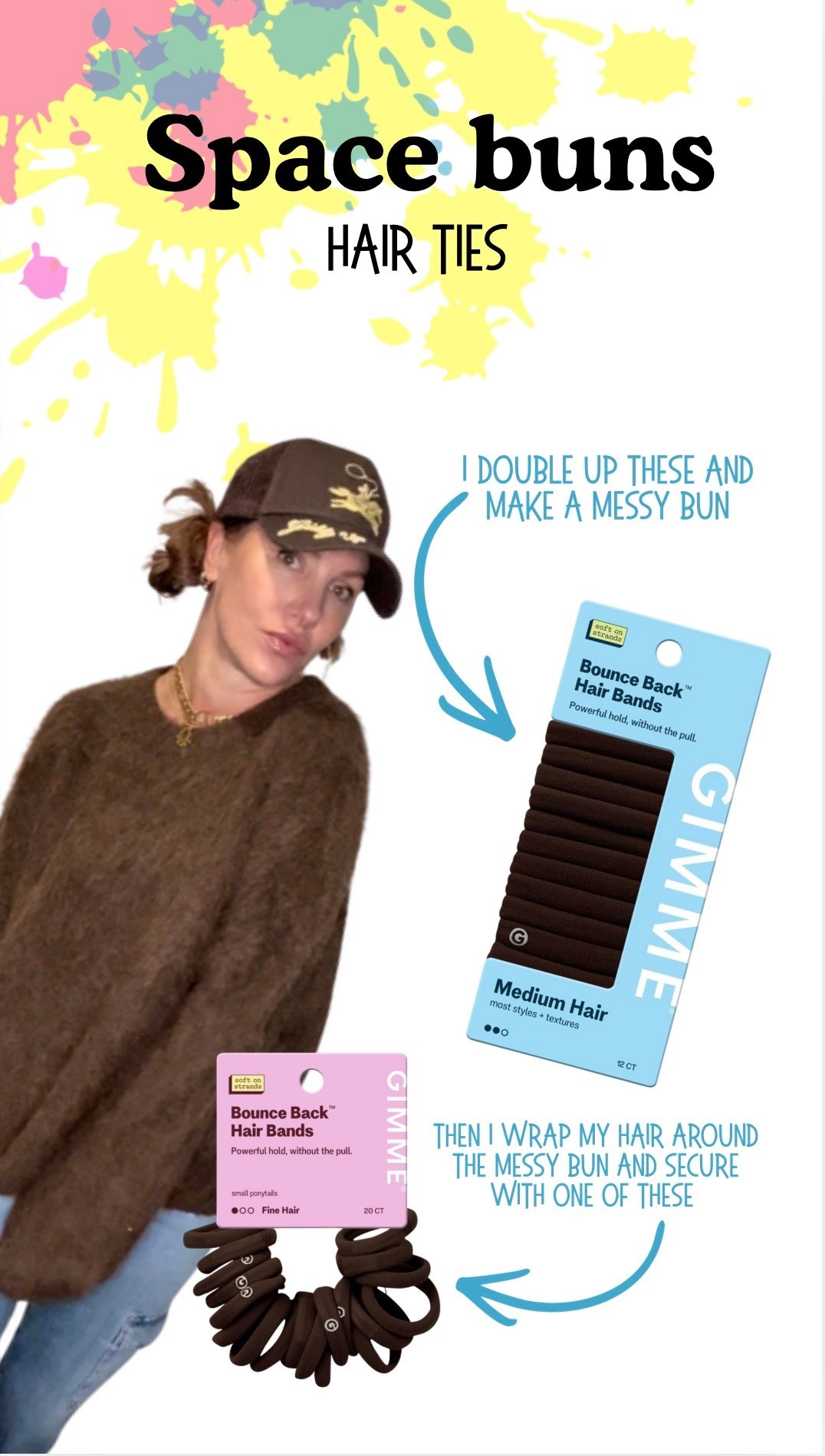 I’m constantly getting questions on how I do my messy buns… These are the two hair ties I use.  Love, give me beauty so much because they come in different colors to match your hair. ￼

#LTKBeauty #LTKOver40 #LTKgrwm