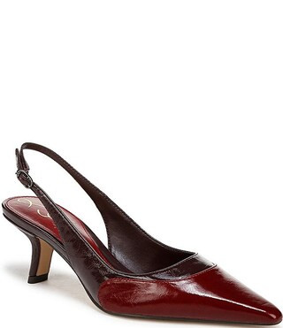 Sam Edelman Bayley Slingback Colorblock Leather Pointed Toe Pumps | Dillard's | Dillard's