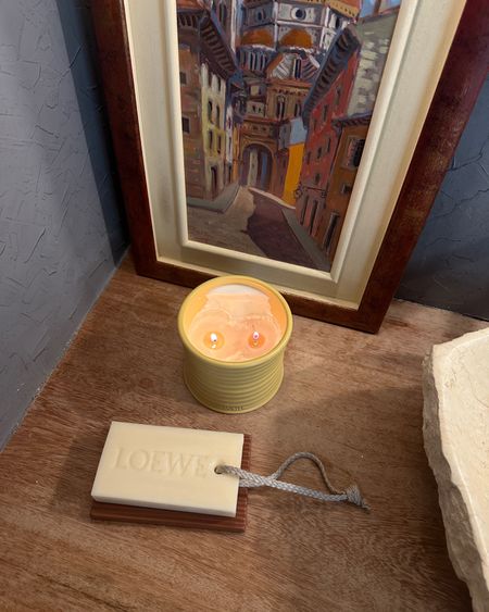 Loewe soap candle home bathroom scent is oregano 