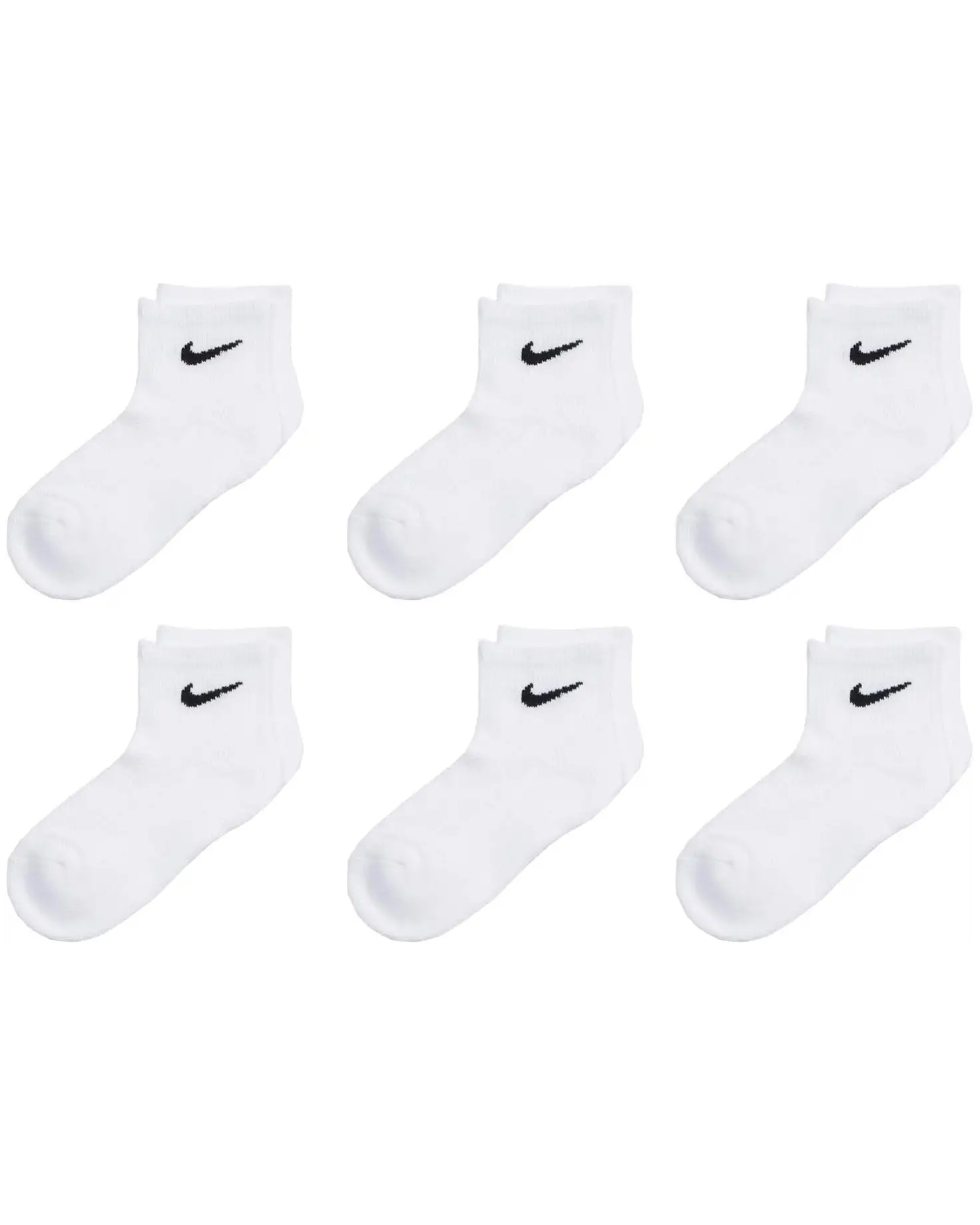 Nike Kids Cushioned Ankle Socks 6-Pack (Little Kids) | Zappos