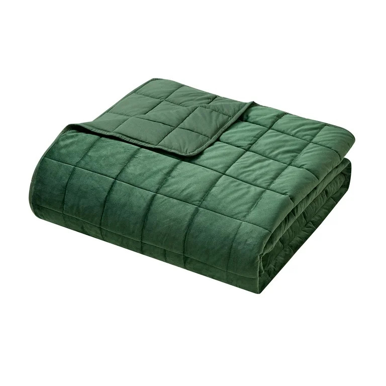 My Texas House Carson 3-Piece Green Velvet Adult Quilt Set, King | Walmart (US)