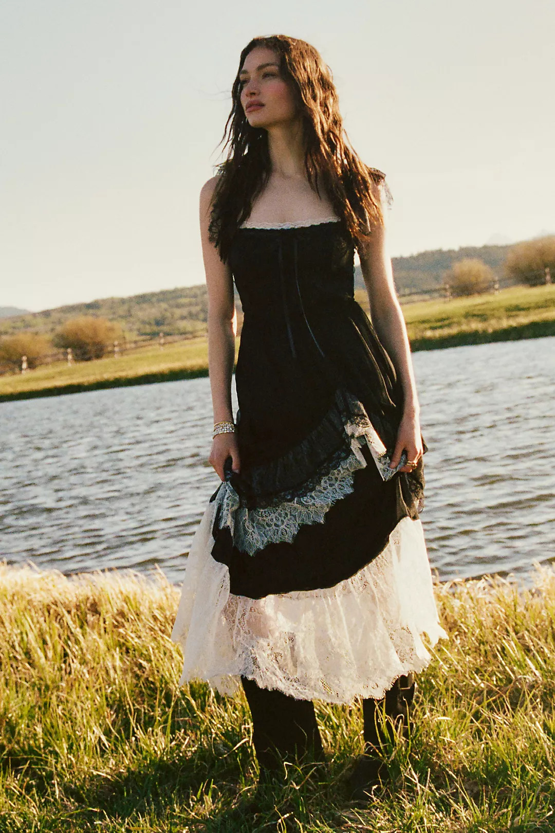 By Anthropologie Tiered Ruffle Flutter-Sleeve Dress | Anthropologie (US)