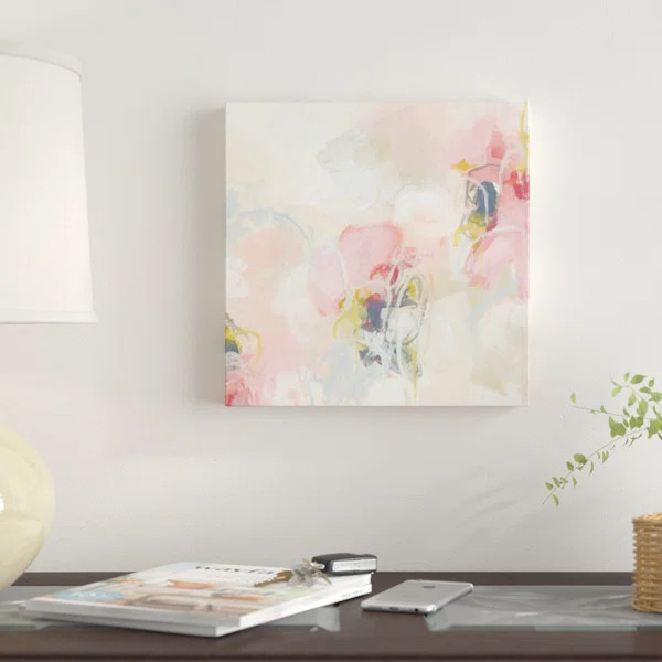 Cherry Blossom II by June Erica Vess - Unframed Gallery-Wrapped Canvas Giclée on Canvas | Wayfair North America
