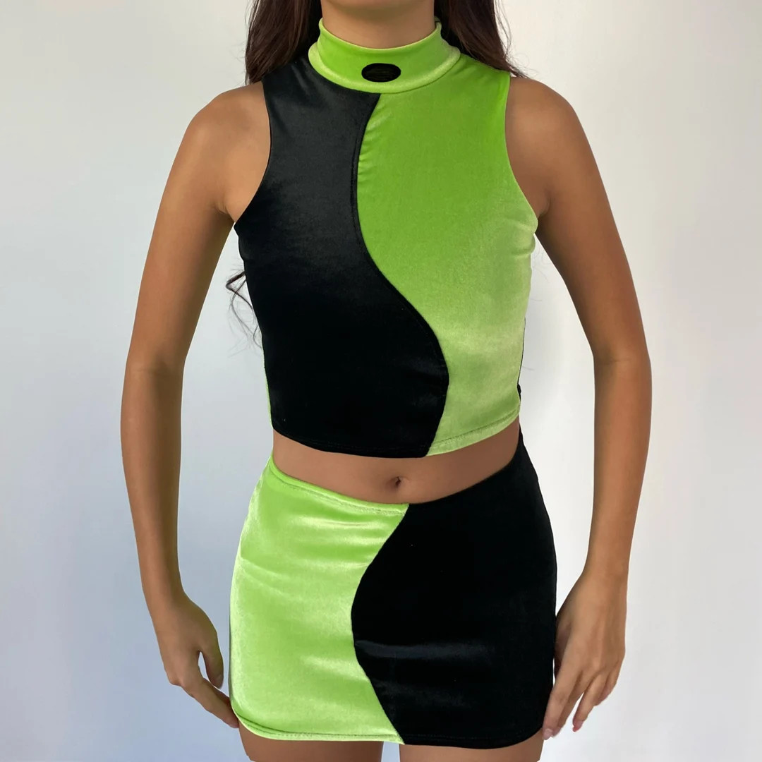 Shego Skirt 2pc Halloween Costume Set, Womens Shego Cosplay Costume Set - Etsy | Etsy (US)