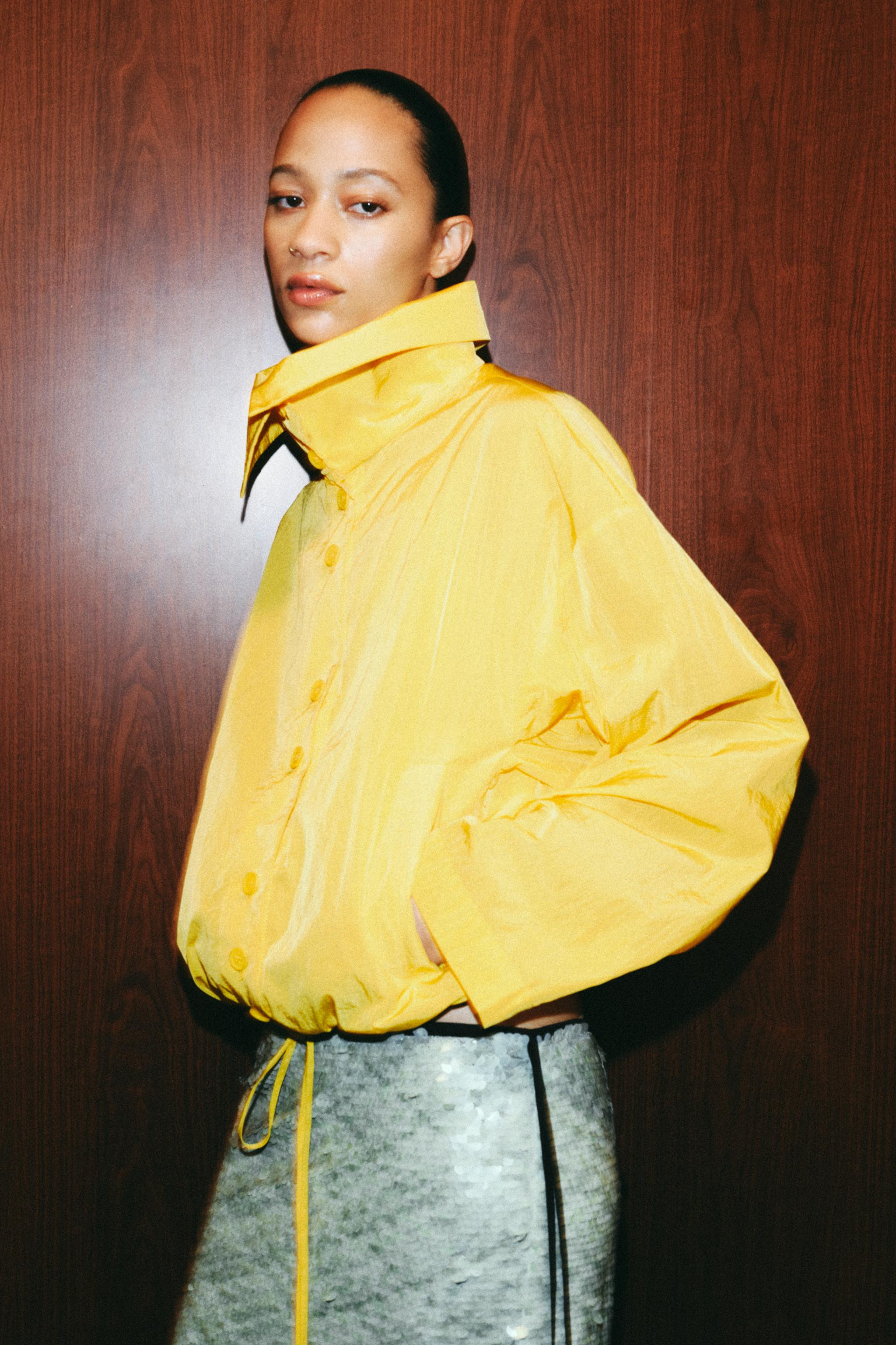 ZW COLLECTION NYLON BOMBER JACKET | Zara US